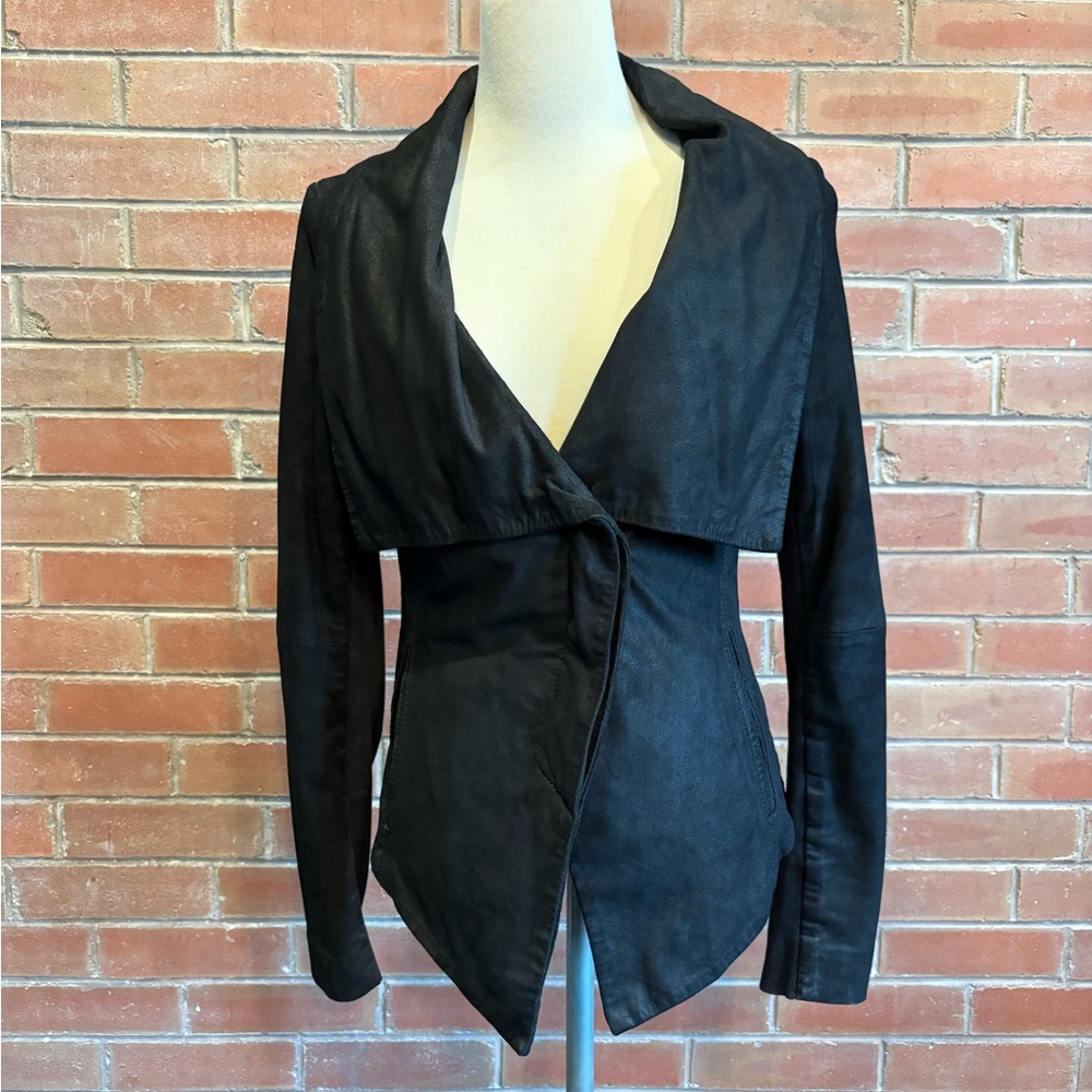 Kenneth Cole Black Leather Jacket